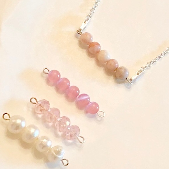 Beaded Bar Necklace - Picture 5 of 7